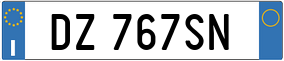 Truck License Plate